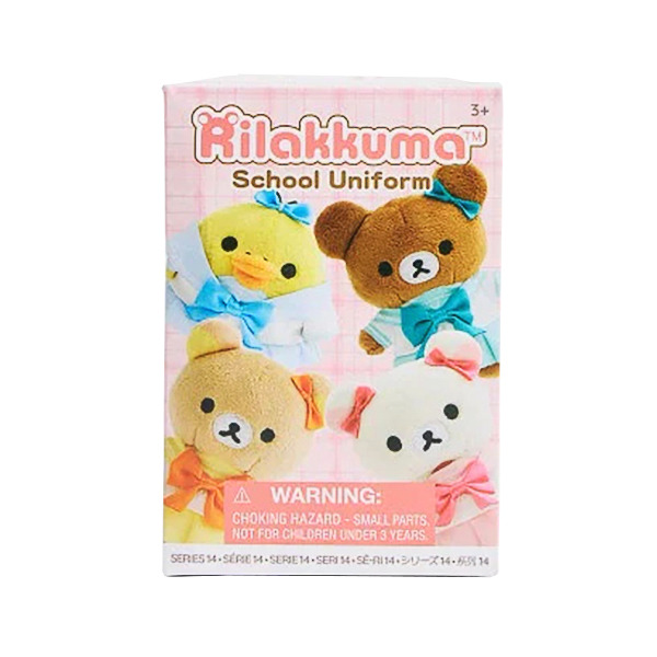 拉拉熊造型玩偶吊飾盲盒-高校水手服(共4種款式，隨機出貨*1)