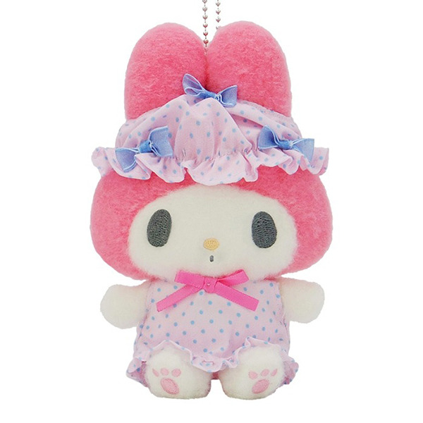 美樂蒂造型玩偶吊鍊(緞帶睡帽)