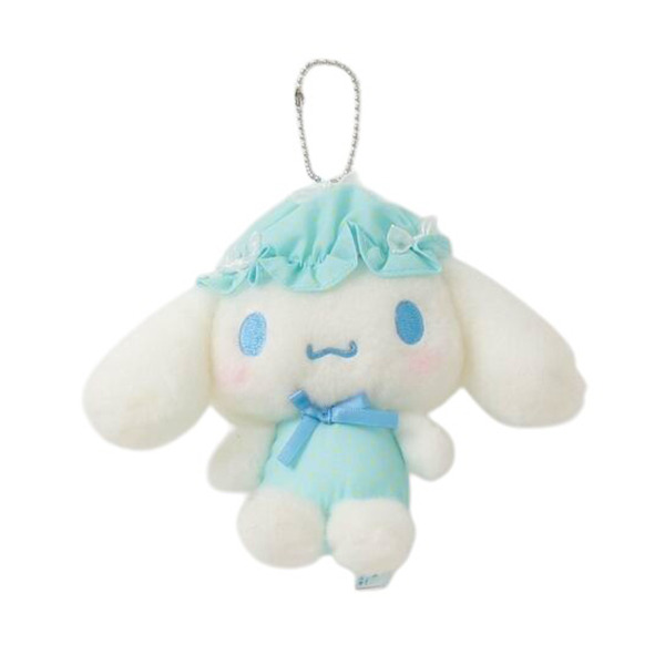 大耳狗造型玩偶吊鍊(緞帶睡帽)