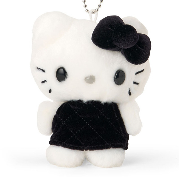 HELLO KITTY造型迷你玩偶吊鍊-黑(迷你絎縫菱格Ⅱ)