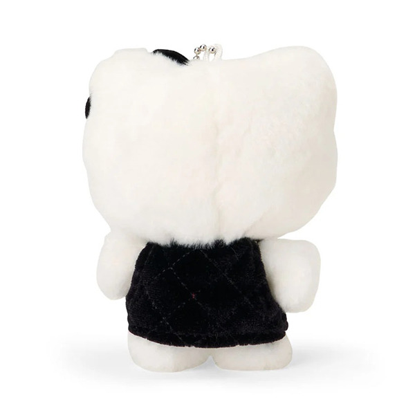 HELLO KITTY造型迷你玩偶吊鍊-黑(迷你絎縫菱格Ⅱ)