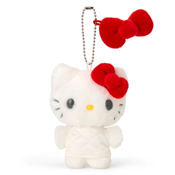 HELLO KITTY造型迷你玩偶吊鍊-白(迷你絎縫菱格Ⅱ)