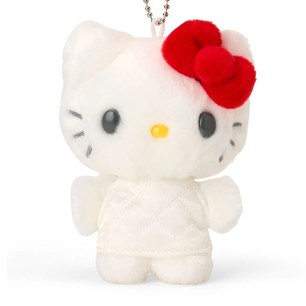 HELLO KITTY造型迷你玩偶吊鍊-白(迷你絎縫菱格Ⅱ)