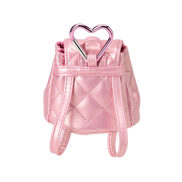 HELLO KITTY小背包造型零錢包附扣環-粉小花(迷你絎縫菱格Ⅱ)