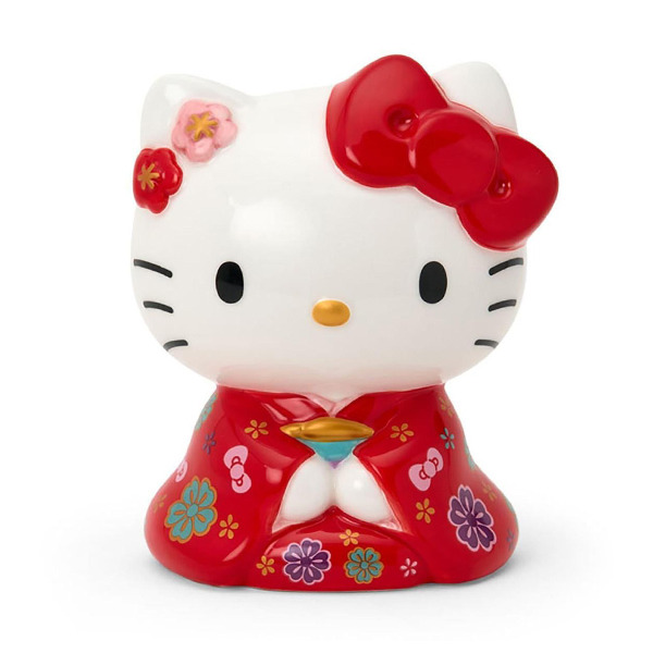 HELLO KITTY造型陶瓷存錢筒(和服)