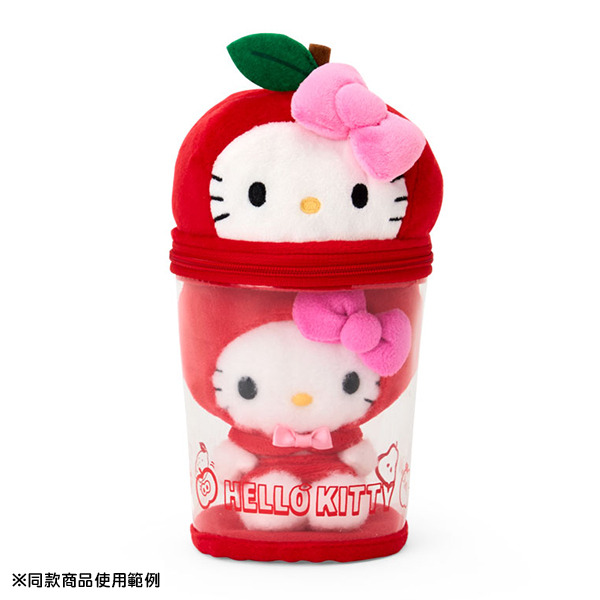 HELLO KITTY造型透明收納包/娃包附鍊(水果維他命)