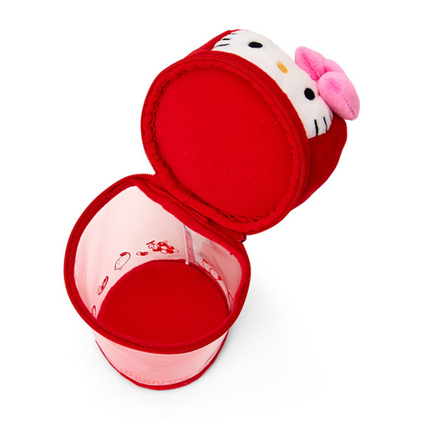 HELLO KITTY造型透明收納包/娃包附鍊(水果維他命)