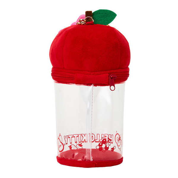 HELLO KITTY造型透明收納包/娃包附鍊(水果維他命)