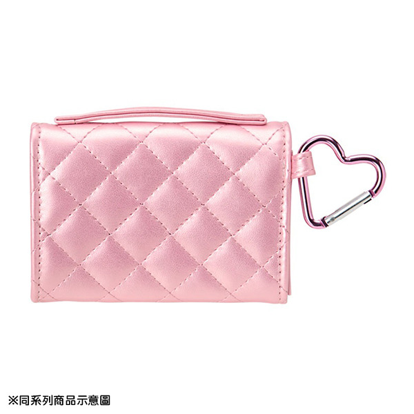 HELLO KITTY卡片零錢包附扣環-藍天使(迷你絎縫菱格Ⅱ)