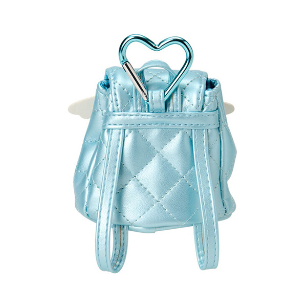 HELLO KITTY小背包造型零錢包附扣環-藍天使(迷你絎縫菱格Ⅱ)