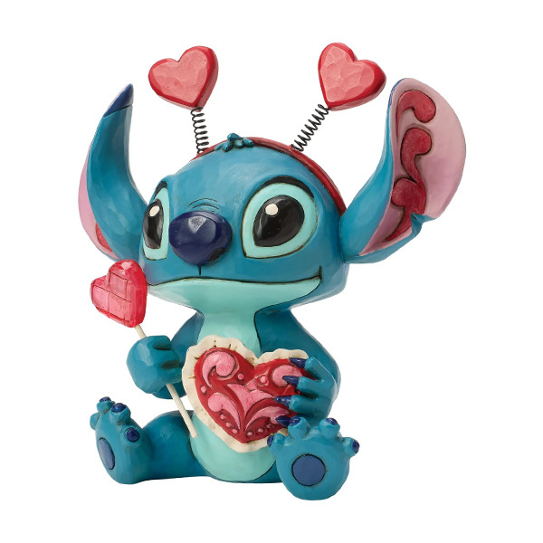 史迪奇情人節愛心裝扮塑像-Sucker for Love