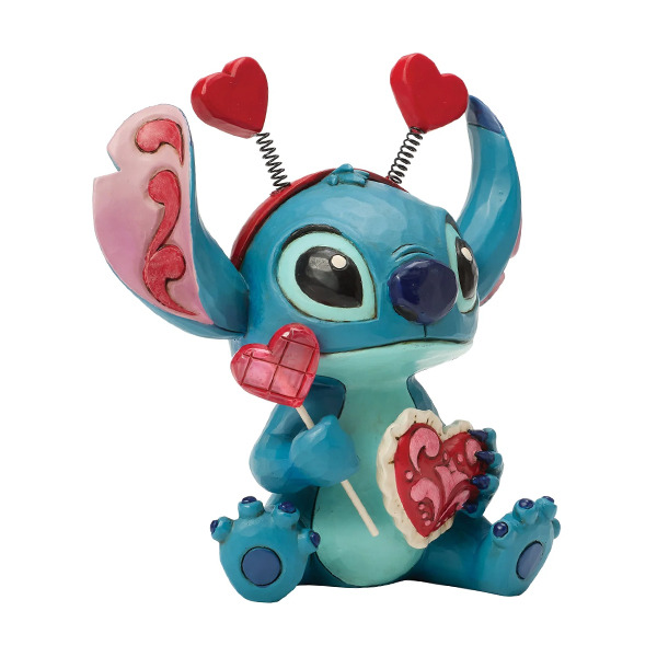 史迪奇情人節愛心裝扮塑像-Sucker for Love