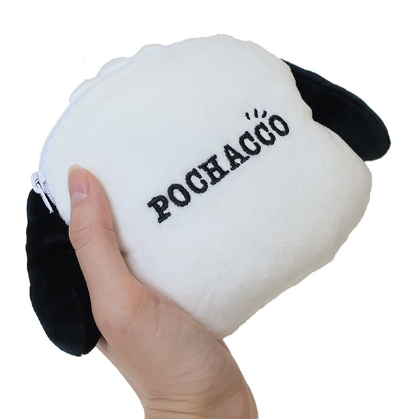 帕恰狗造型絨毛小物收納包(大臉)