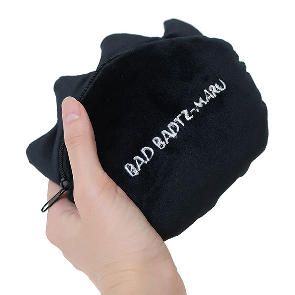 酷企鵝造型絨毛小物收納包(大臉)