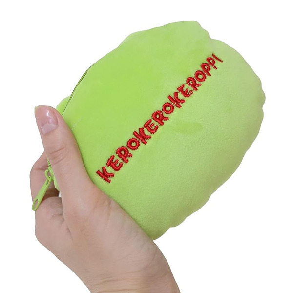 大眼蛙造型絨毛小物收納包(大臉)