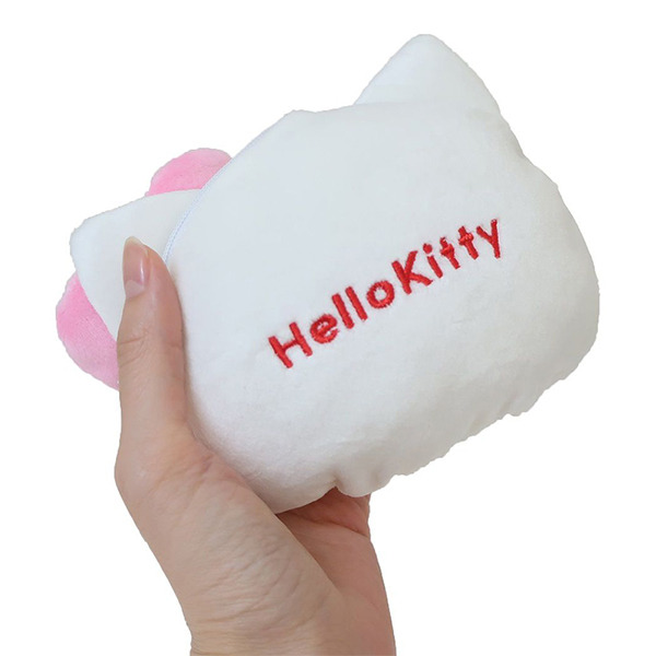 HELLO KITTY造型絨毛小物收納包(大臉)