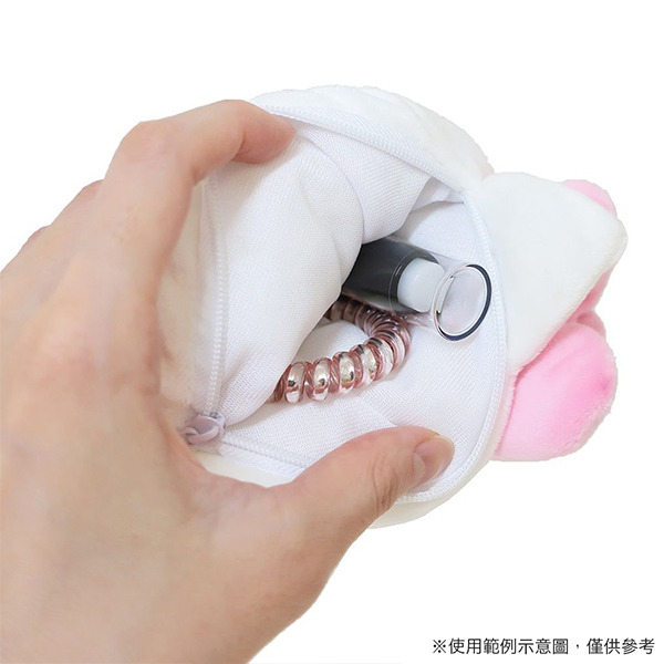 HELLO KITTY造型絨毛小物收納包(大臉)