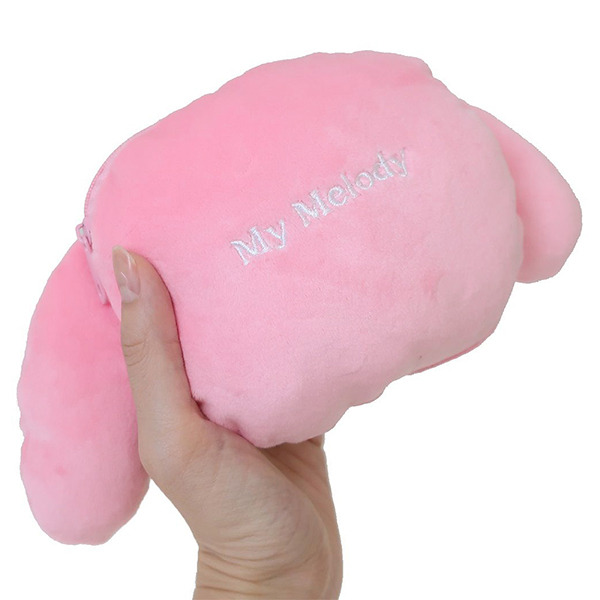 美樂蒂造型絨毛小物收納包(大臉)