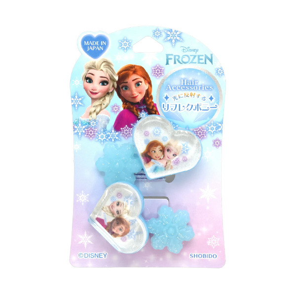 冰雪奇緣日製造型髮束組-一組2個入(閃亮愛心)