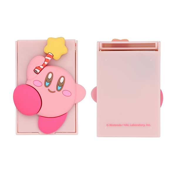 星之卡比迷你化妝刷具5件組附鏡(3D卡比)