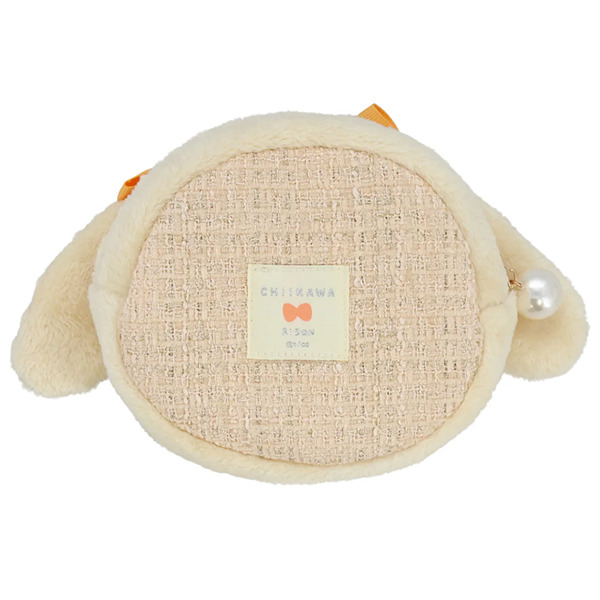 烏薩奇大臉造型絨毛收納包(緞帶蝴蝶結)