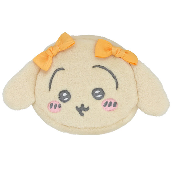 烏薩奇大臉造型絨毛收納包(緞帶蝴蝶結)