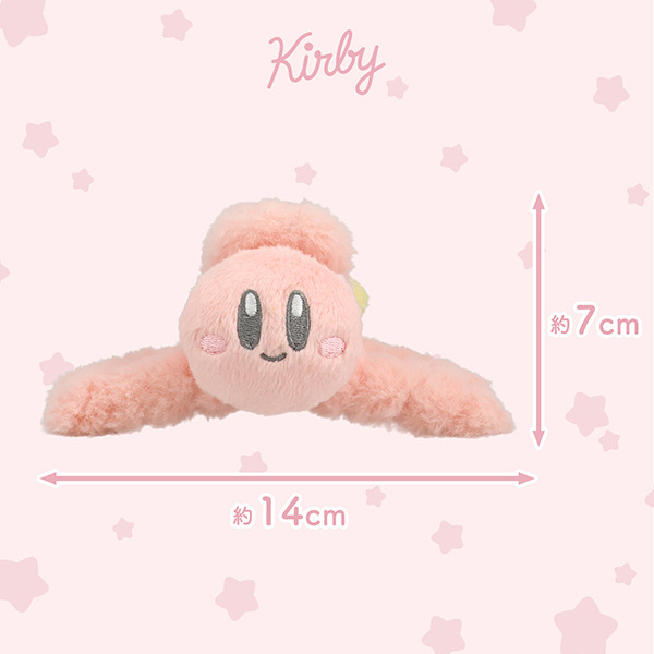 星之卡比毛毛鯊魚夾/大髮夾(大臉星星)