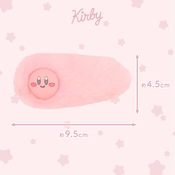 星之卡比絨毛髮夾(粉嫩大臉)