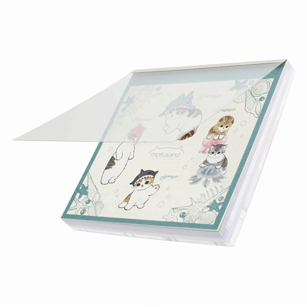 貓福珊迪日製方形便條本(海洋生物頭套貓咪)