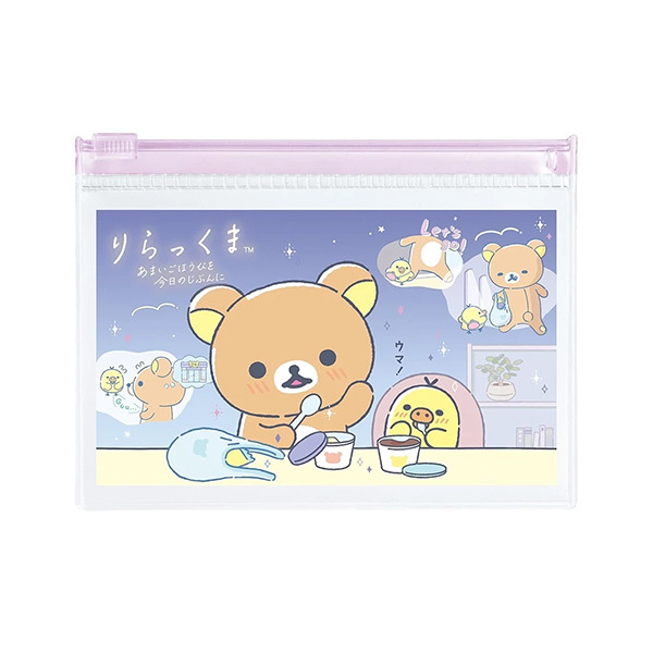 拉拉熊PVC扁平夾鍊袋組-一組2個入(一起入睡吧)