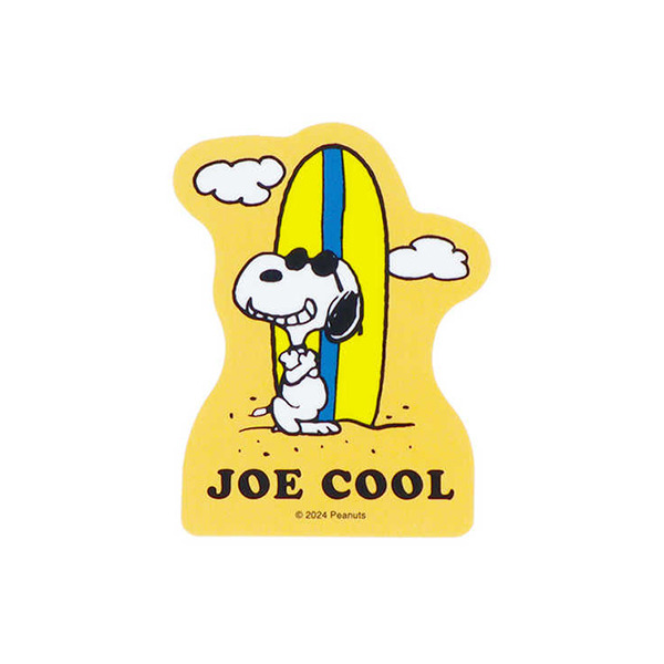 SNOOPY日製塑膠裝飾貼紙(一路順風-衝浪板)