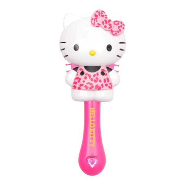 HELLO KITTY造型髮梳(粉豹紋)