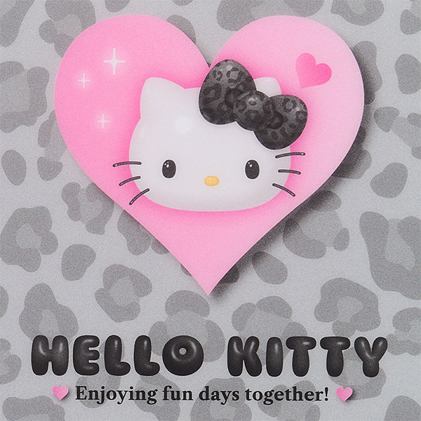HELLO KITTY日製26孔B5活頁筆記本(時尚動物紋)