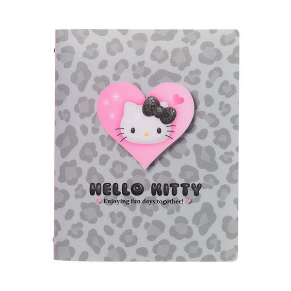 HELLO KITTY日製26孔B5活頁筆記本(時尚動物紋)