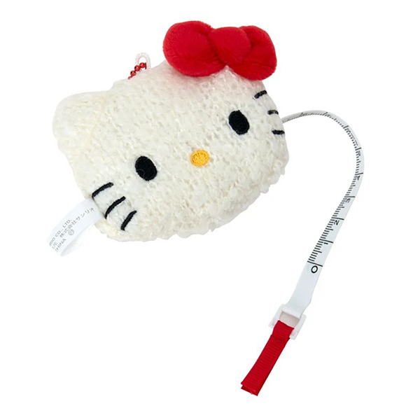 HELLO KITTY大臉玩偶造型捲尺(編織俱樂部)