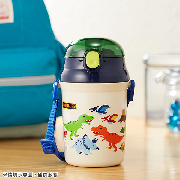恐龍日製吸管式水壺-340ml