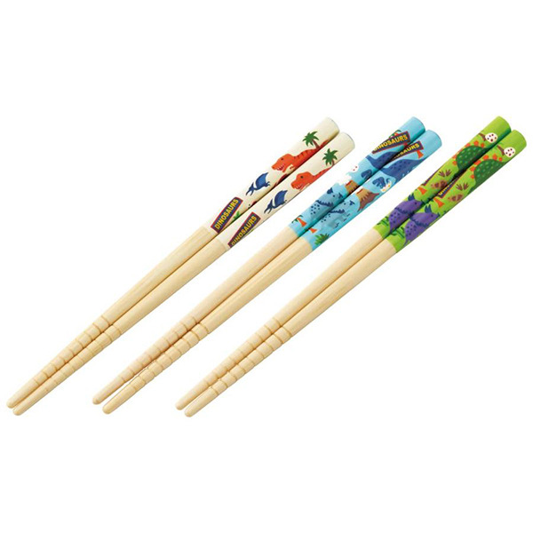 恐龍兒童竹筷3入組-16.5cm
