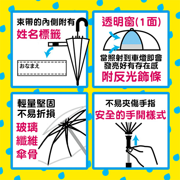 麵包小偷兒童視窗雨傘-45cm