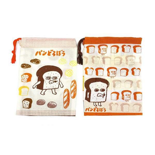 麵包小偷日製束口袋組-一組2個入