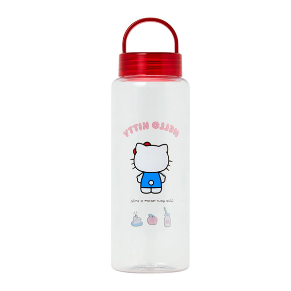 HELLO KITTY透明水壺附提把-450ml(站姿)