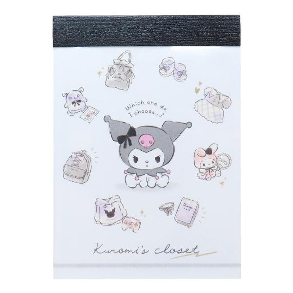 酷洛米日製迷你便條本(衣櫃)