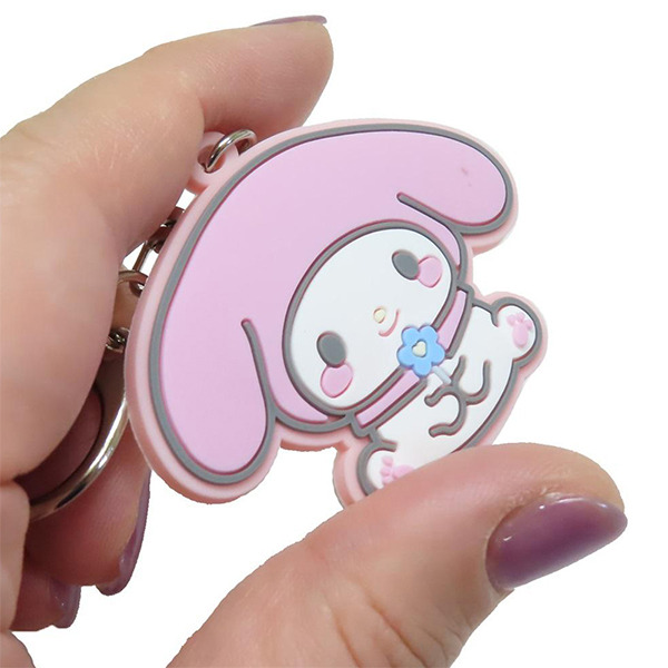 美樂蒂造型鑰匙圈(愛心小花)