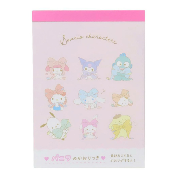 三麗鷗明星日製A6香味便條本(蝴蝶結樂園)