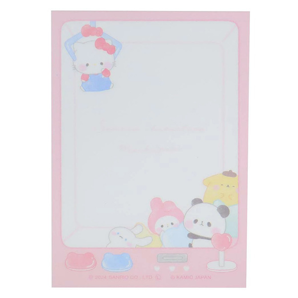 三麗鷗明星*麻糬貓熊日製迷你便條本(夾娃娃機)