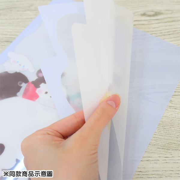 三麗鷗明星*麻糬貓熊日製A4 3層檔案資料夾(BIG HUG)