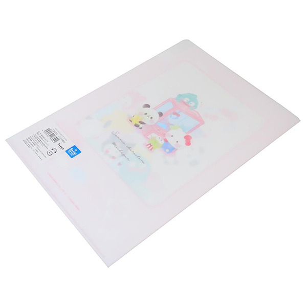 三麗鷗明星*麻糬貓熊日製A4 3層檔案資料夾(夾娃娃機)