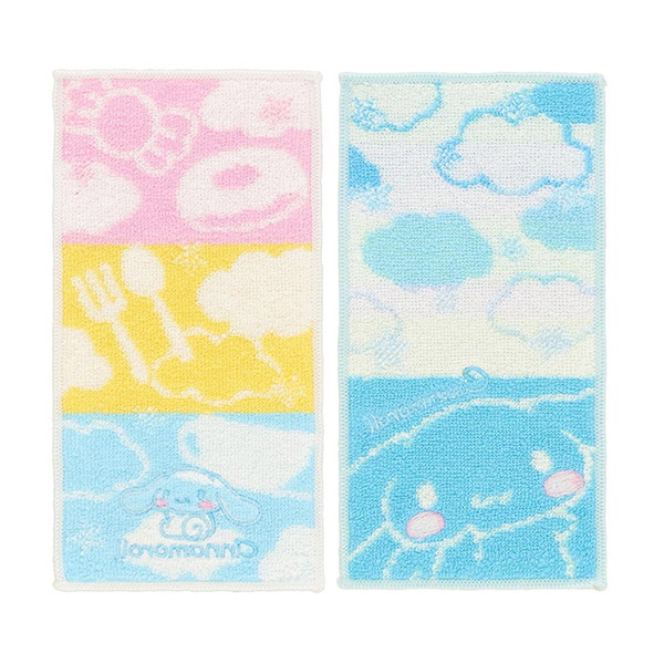 大耳狗長形方巾2入組(甜點天空)