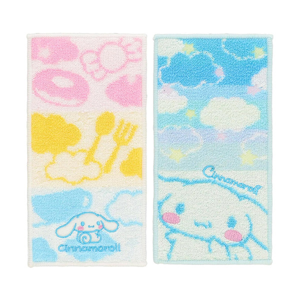 大耳狗長形方巾2入組(甜點天空)