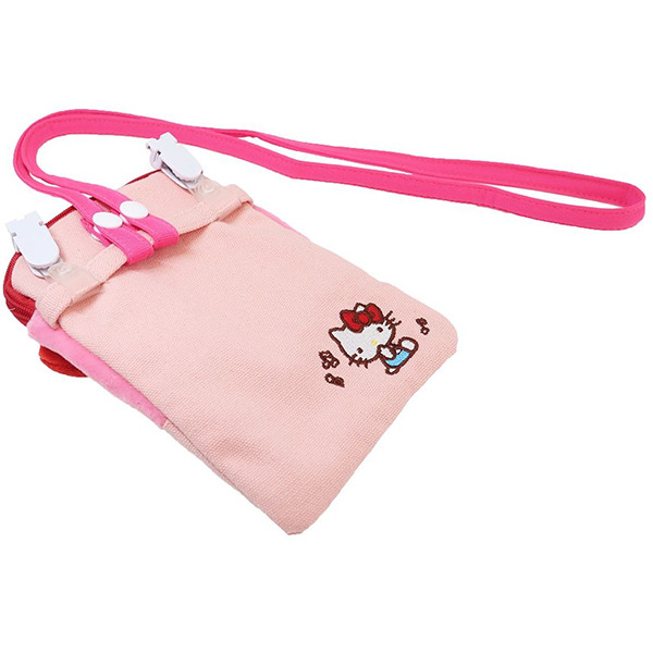 HELLO KITTY造型迷你斜背包/口袋夾包(小手抱抱)