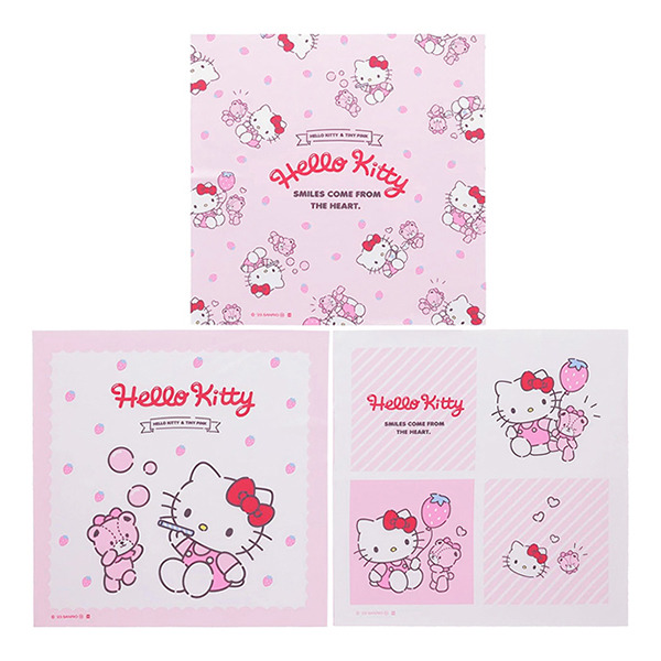 HELLO KITTY大手帕3入組(草莓氣球)